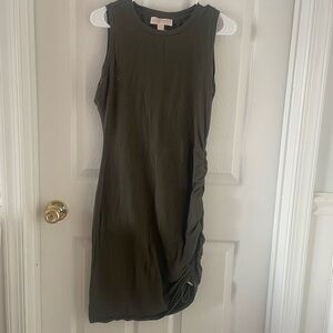 Michael Kors Olive Green Midi Dress